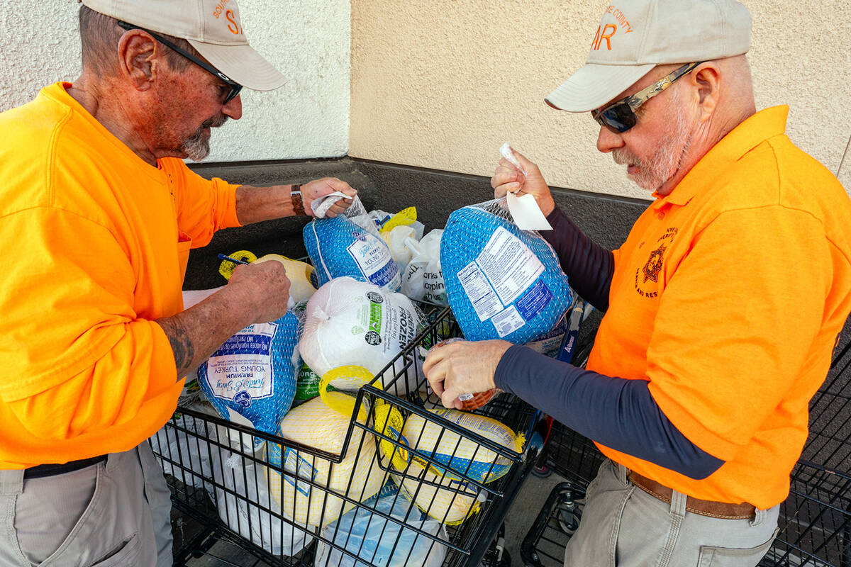 John Clausen/Pahrump Valley Times The generosity of the local community at the 19th Annual Holi ...