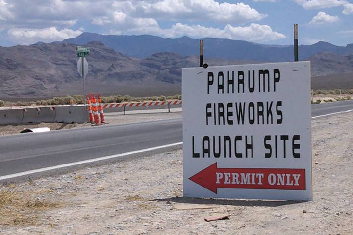 Town of Pahrump The Pahrump Fireworks Safety Site will be open Friday and Saturday from 5 to 11 ...