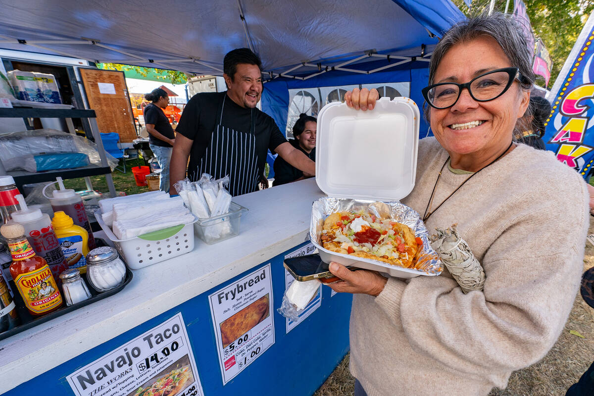 John Clausen/Pahrump Valley Times Delicious fare, such as the always popular Navajo tacos, were ...