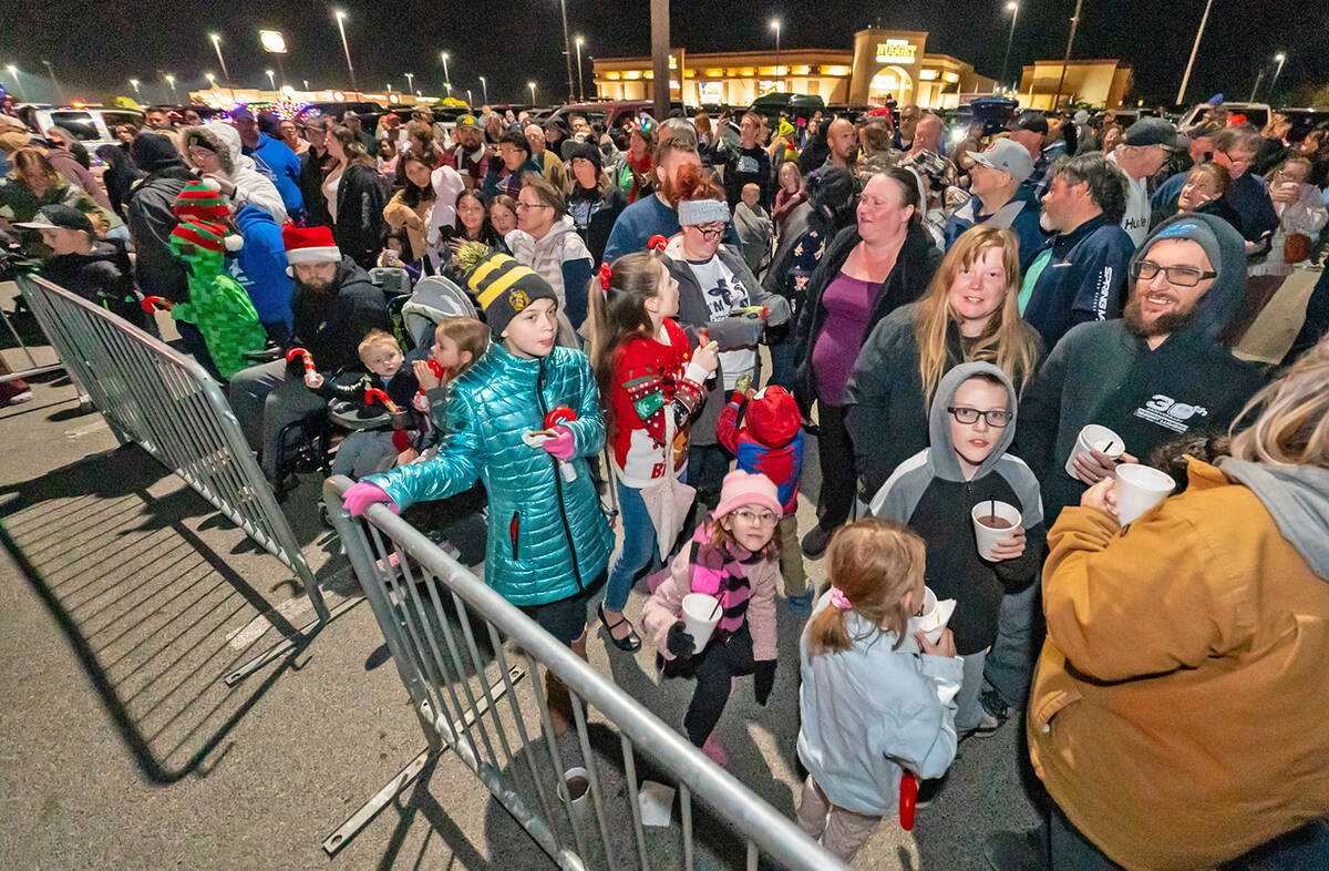 John Clausen/Pahrump Valley Times The Community Christmas Tree Lighting is always a popular eve ...