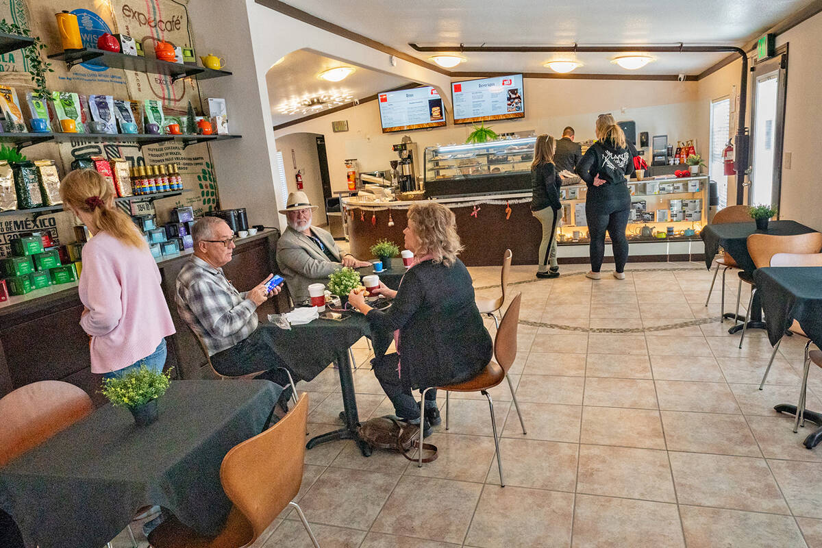 John Clausen/Pahrump Valley Times Caffe Chilly provides its customers with seating for individu ...