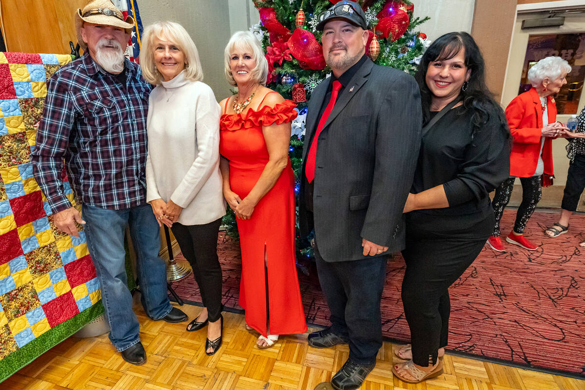 John Clausen/Pahrump Valley Times From left to right are Ray Ligon, Michelle Caird, Carmen Murz ...