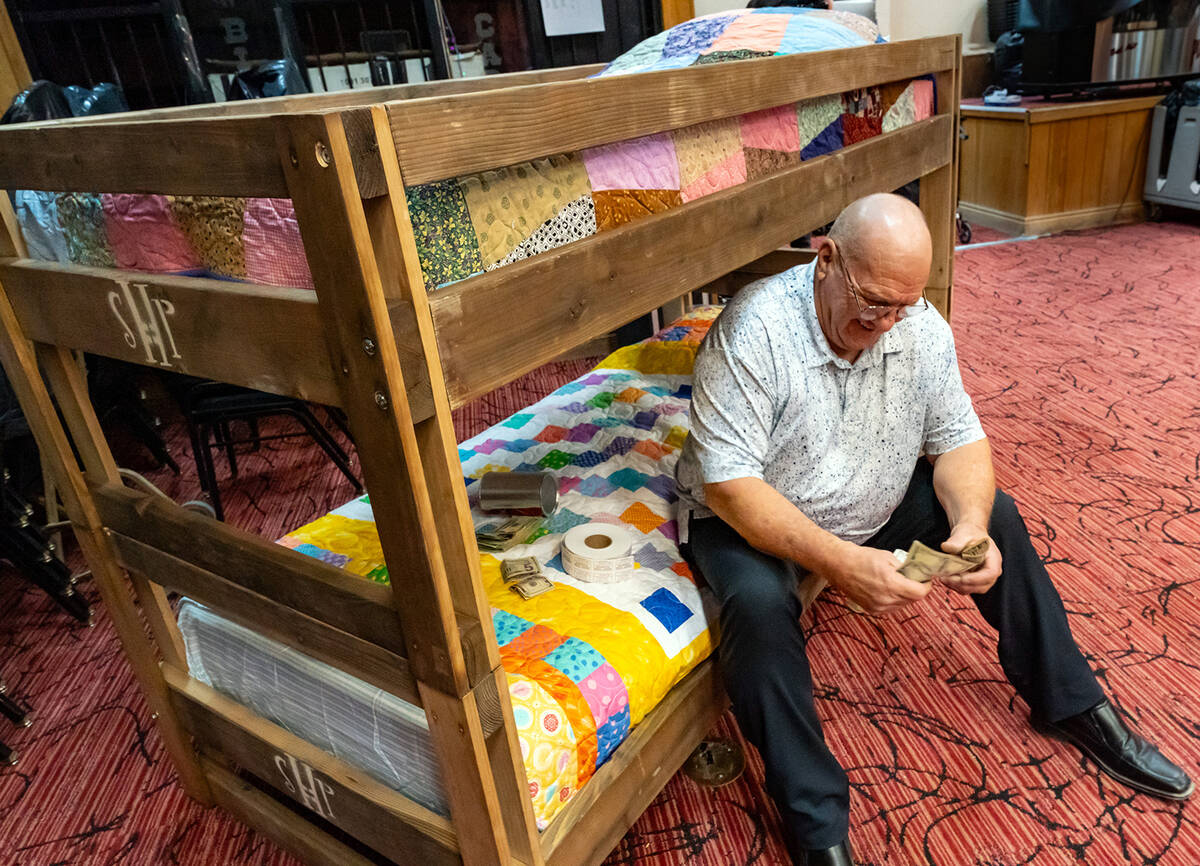 John Clausen/Pahrump Valley Times Sleep in Heavenly Peace's mission is to build bed frames and ...