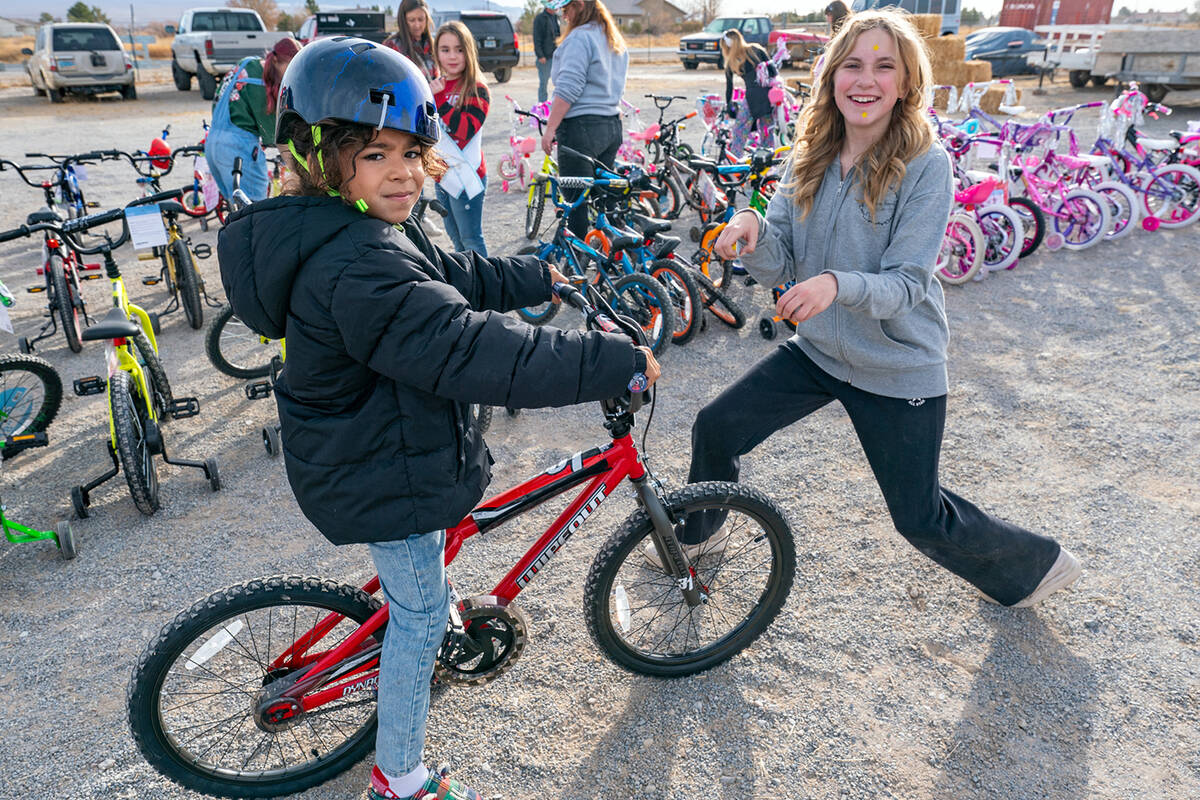 John Clausen/Pahrump Valley Times Avery Sampson, right, has been making a big difference in the ...