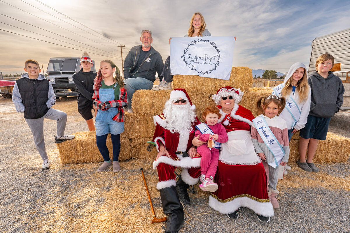 John Clausen/Pahrump Valley Times The Avery Project hosted its Bike Giveaway Day on Saturday, D ...