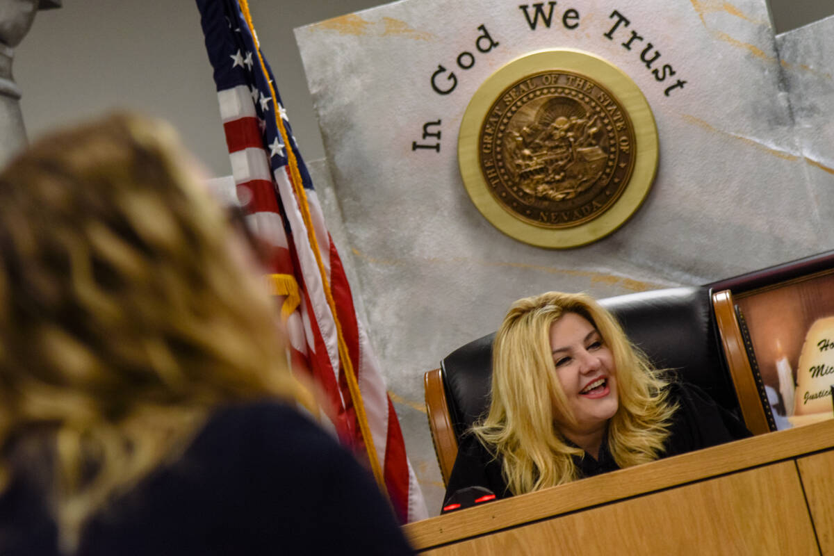 Nye County Judge and former Las Vegas city Councilwoman, Michele Fiore, was recently indicted b ...