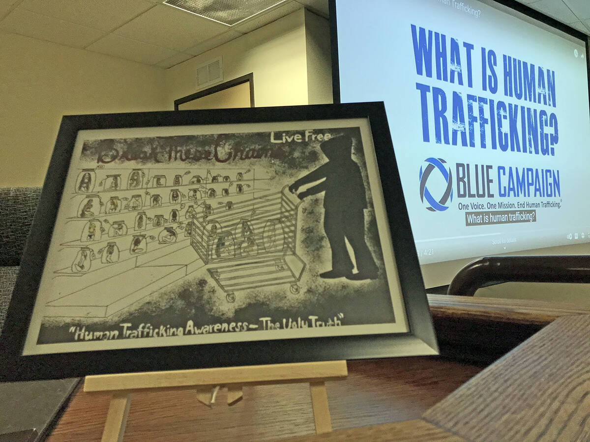 Robin Hebrock/Pahrump Valley Times Human trafficking is a problem that effects communities all ...