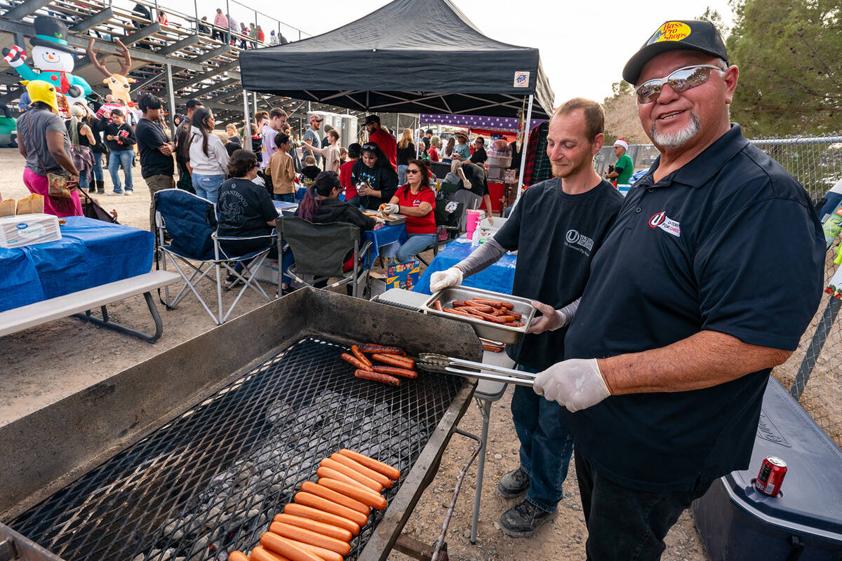 John Clausen/Pahrump Valley Times Freshly grilled hot dogs, along with cotton candy, popcorn, c ...