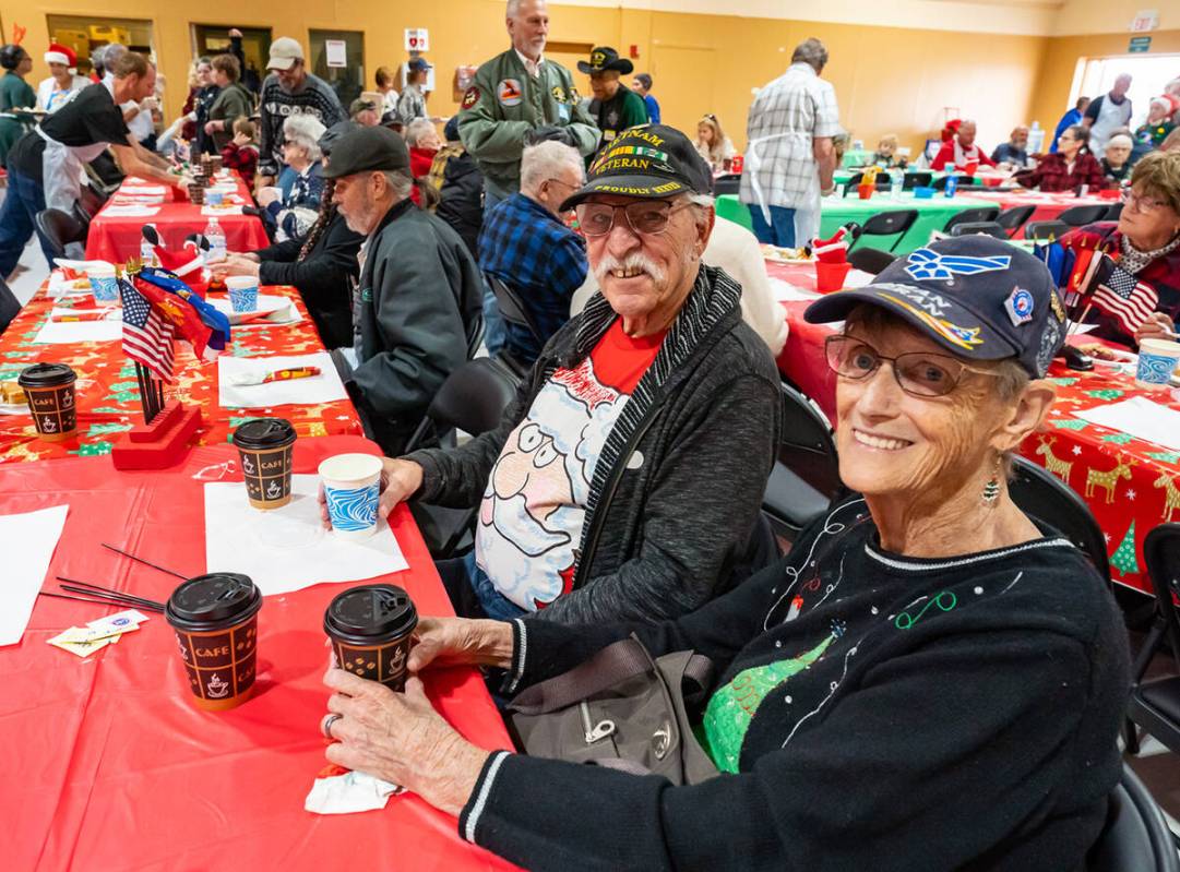 John Clausen/Pahrump Valley Times Local veterans Pam and Phil Raneri were able to enjoy their h ...