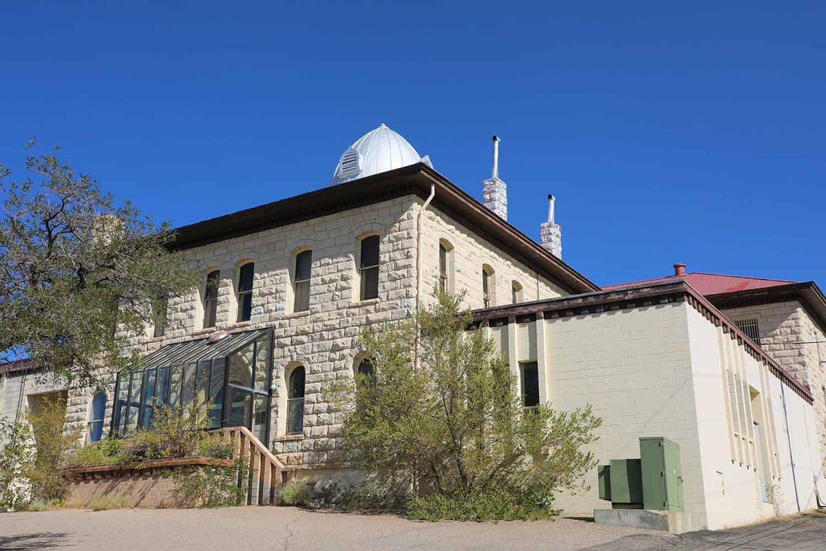 Tonopah Main Street The largest stone structure built in Tonopah, the historic Nye County Court ...