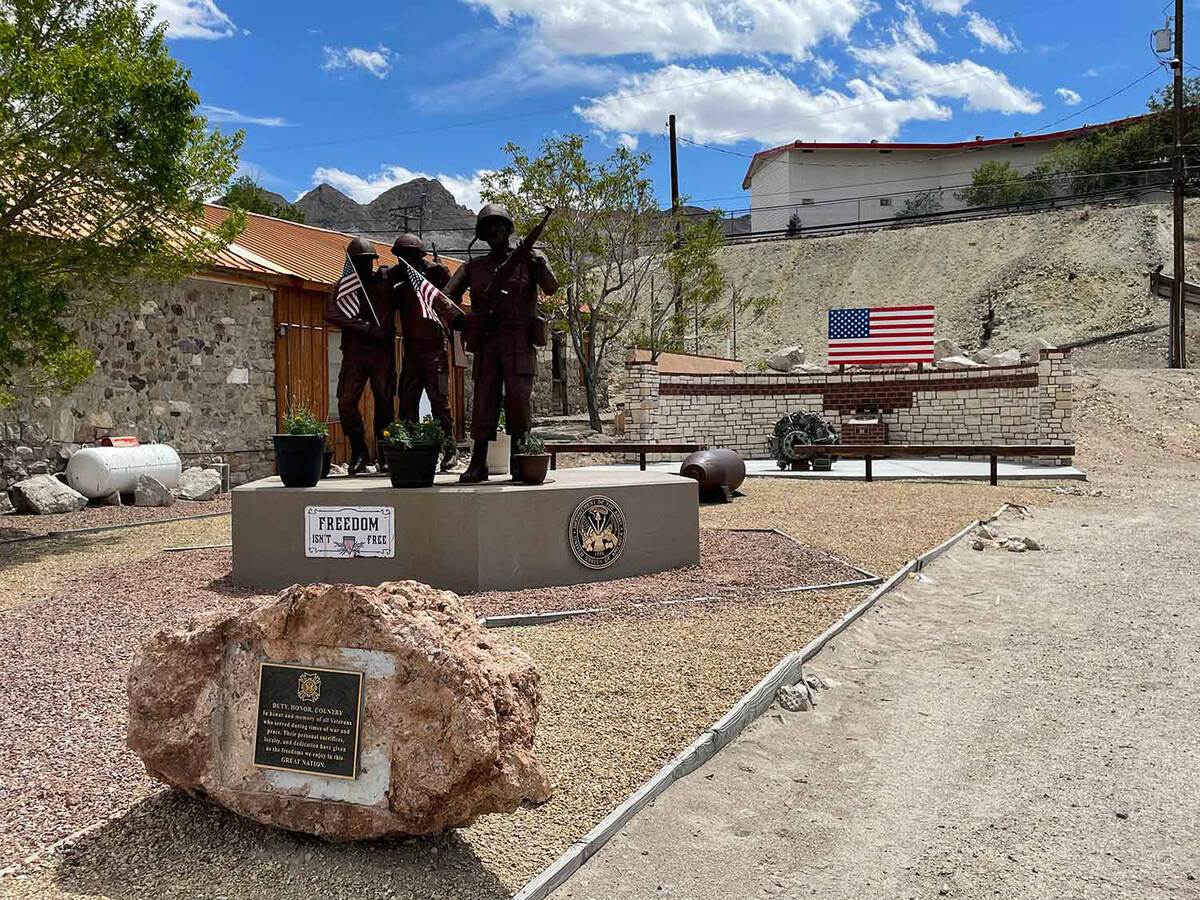 Tonopah Main Street Located next to the Tonopah VFW, the Veterans Monument was created by Adam ...