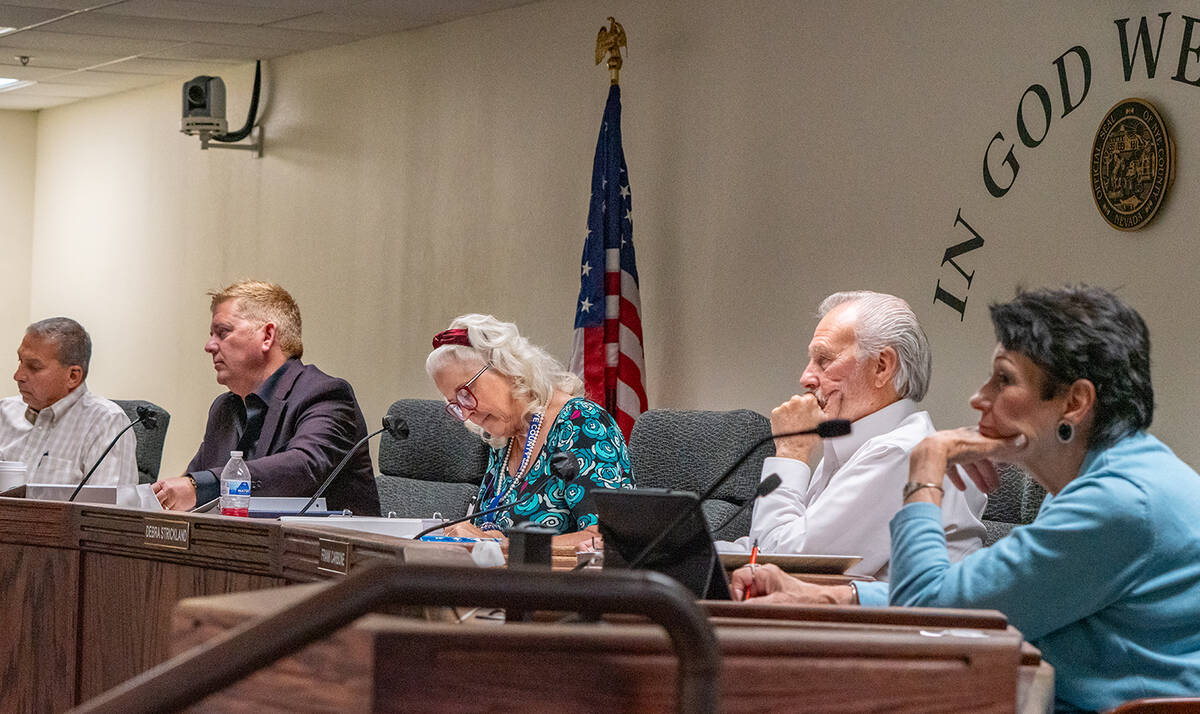 John Clausen/Pahrump Valley Times As one of its last acts of 2024, the Nye County Commission ad ...