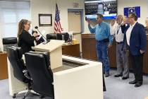 Nye County On Monday, Jan. 6, Nye County Clerk Cori Freidhof administered the oath of office to ...