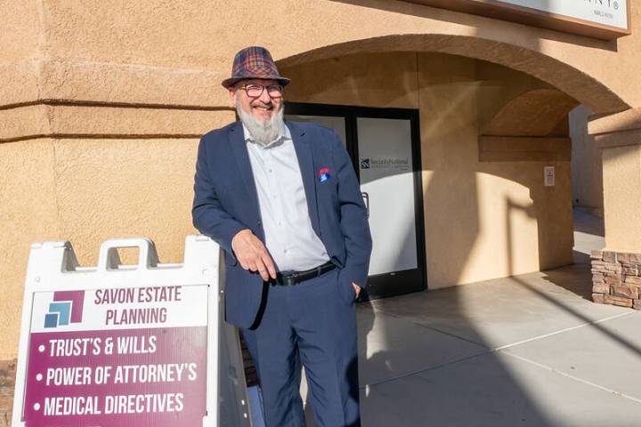 John Clausen/Pahrump Valley Times Rick “Probate Killer” Cosgrove, owner of Savon Estate Pla ...