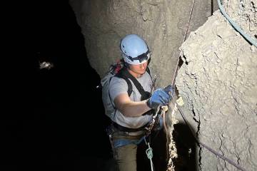 Phil Johnson/National Park Service A Death Valley Search and Rescue member assists the strande ...