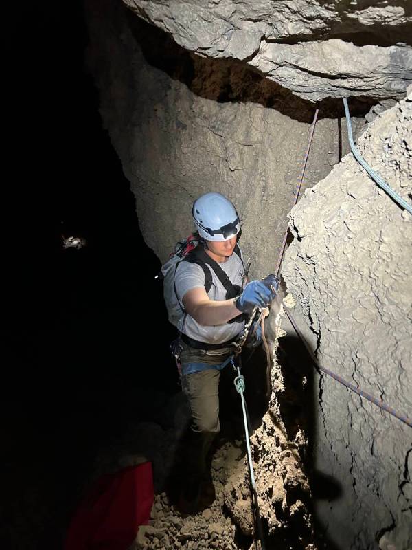 Phil Johnson/National Park Service A Death Valley Search and Rescue member assists the strande ...