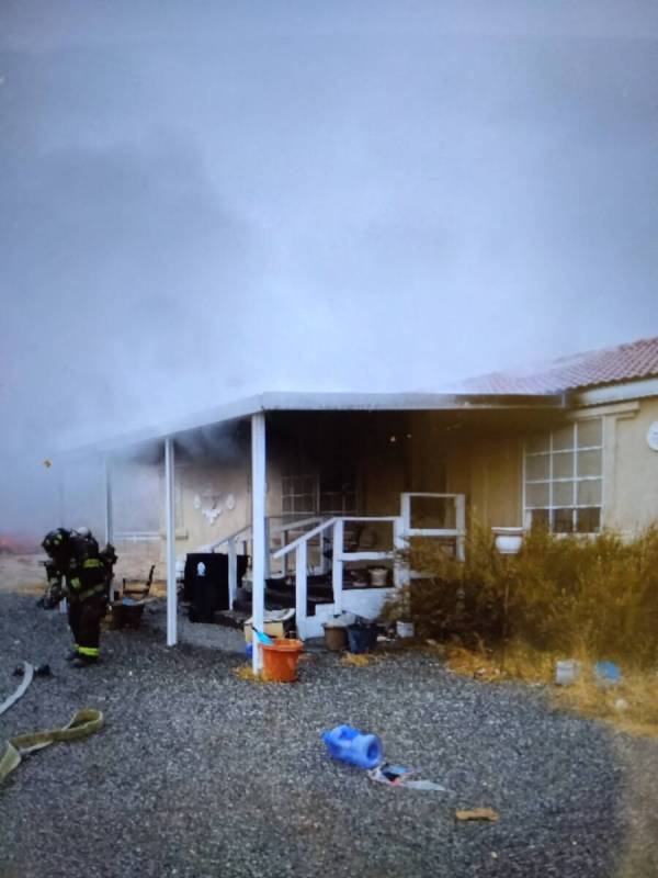 Pahrump Valley Fire and Rescue Services One woman was transported to Desert View Hospital after ...