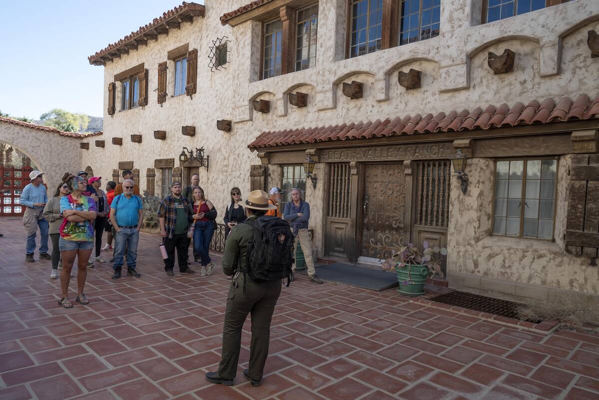 Richard Stephens/Special to the Pahrump Valley Times Public tours of Scotty's Castle ended afte ...