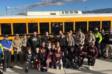 Racheal Walker/Pahrump Valley Times As the team readied to travel to Fallon for the state tourn ...