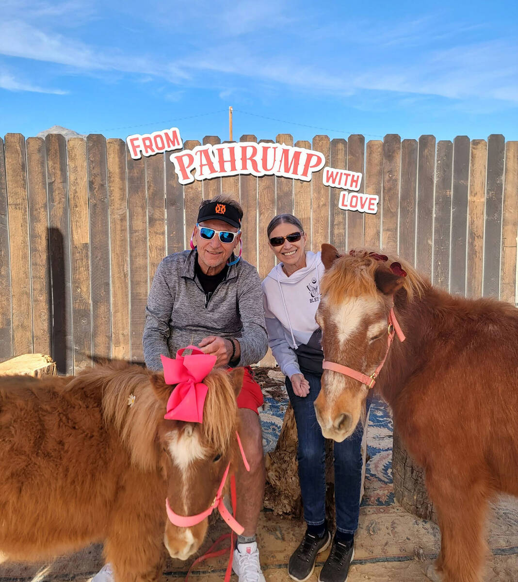 Donkeys of Pahrump Area residents and visitors were able to stop by Death Valley Marketplace la ...