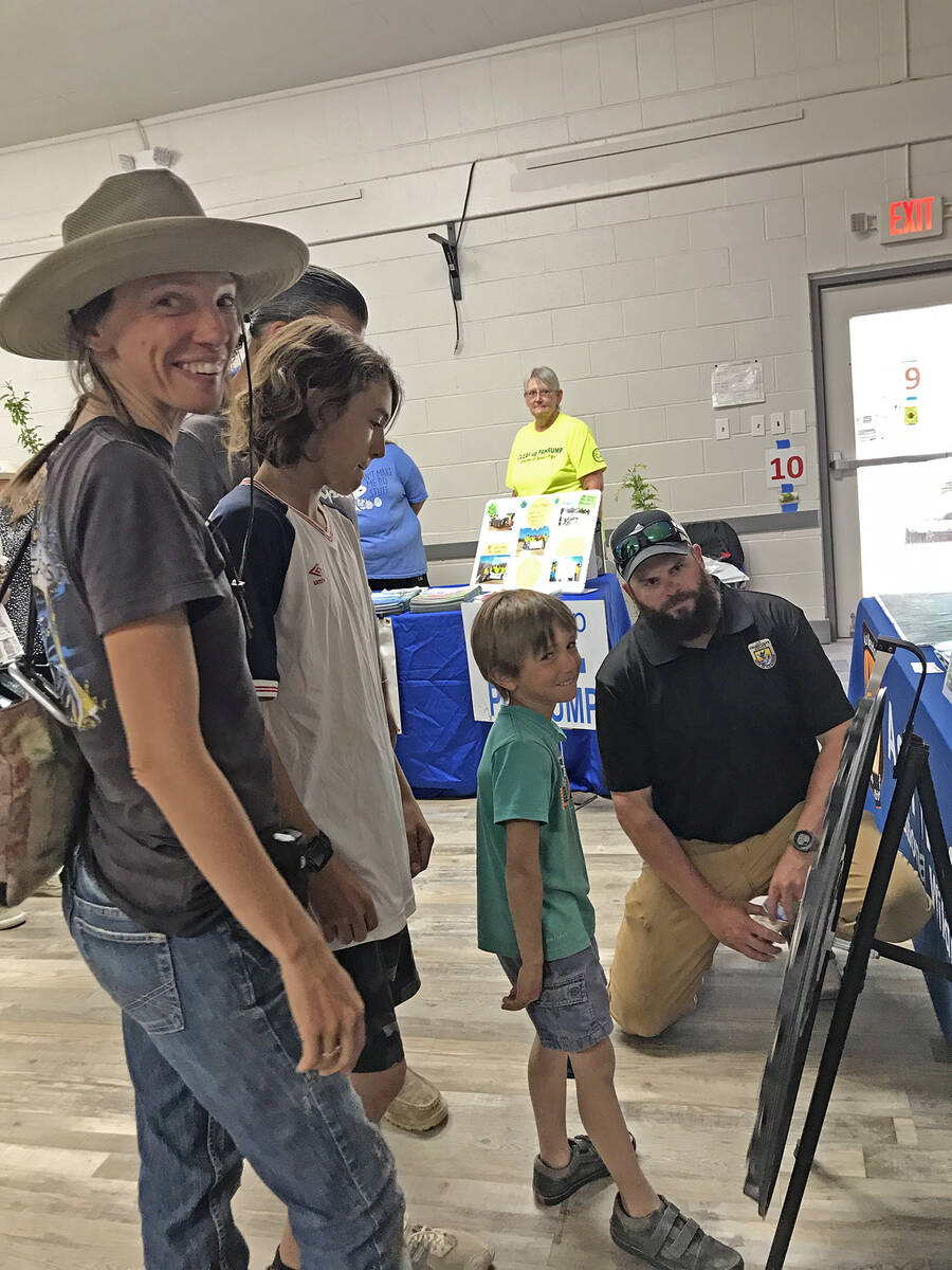 Robin Hebrock/Pahrump Valley Times file Representatives with Ash Meadows National Wildlife Refu ...