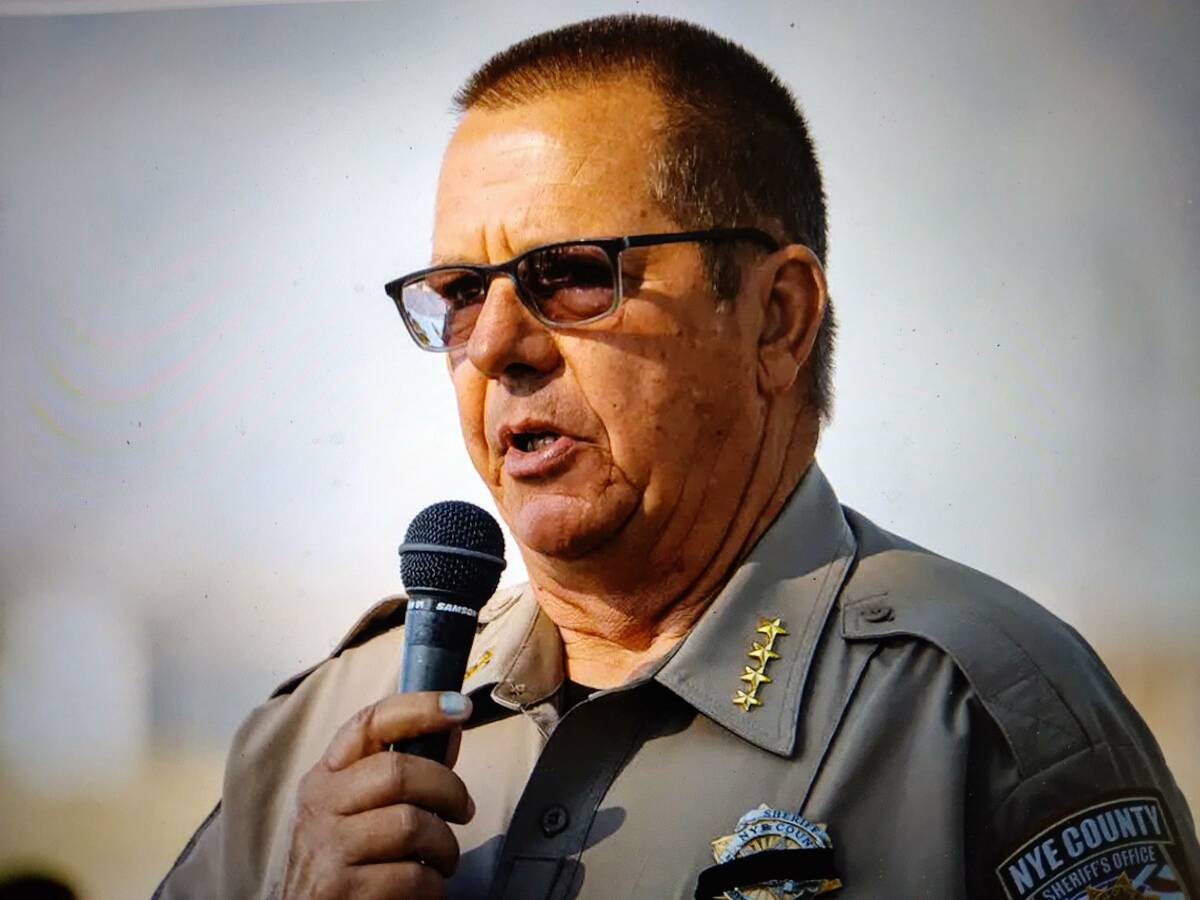 Pahrump Valley Times file Nye County Sheriff Joe McGill