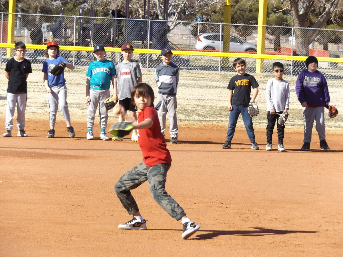 Charlotte Uyeno/Pahrump Valley Times Sunny skies and clear weather helped bring out 40 young Pa ...