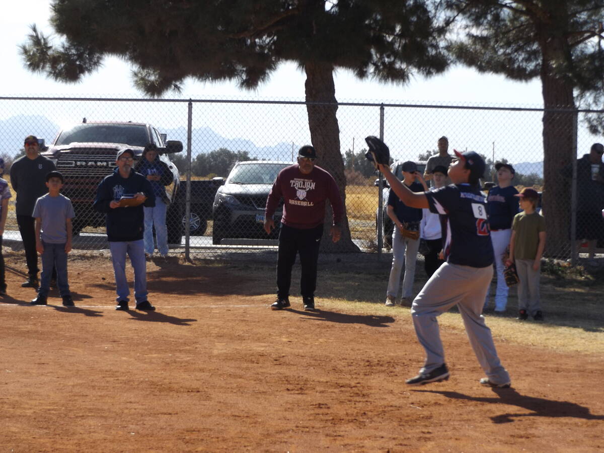 Charlotte Uyeno/Pahrump Valley Times At the February 8 tryouts, coaches rated potential players ...