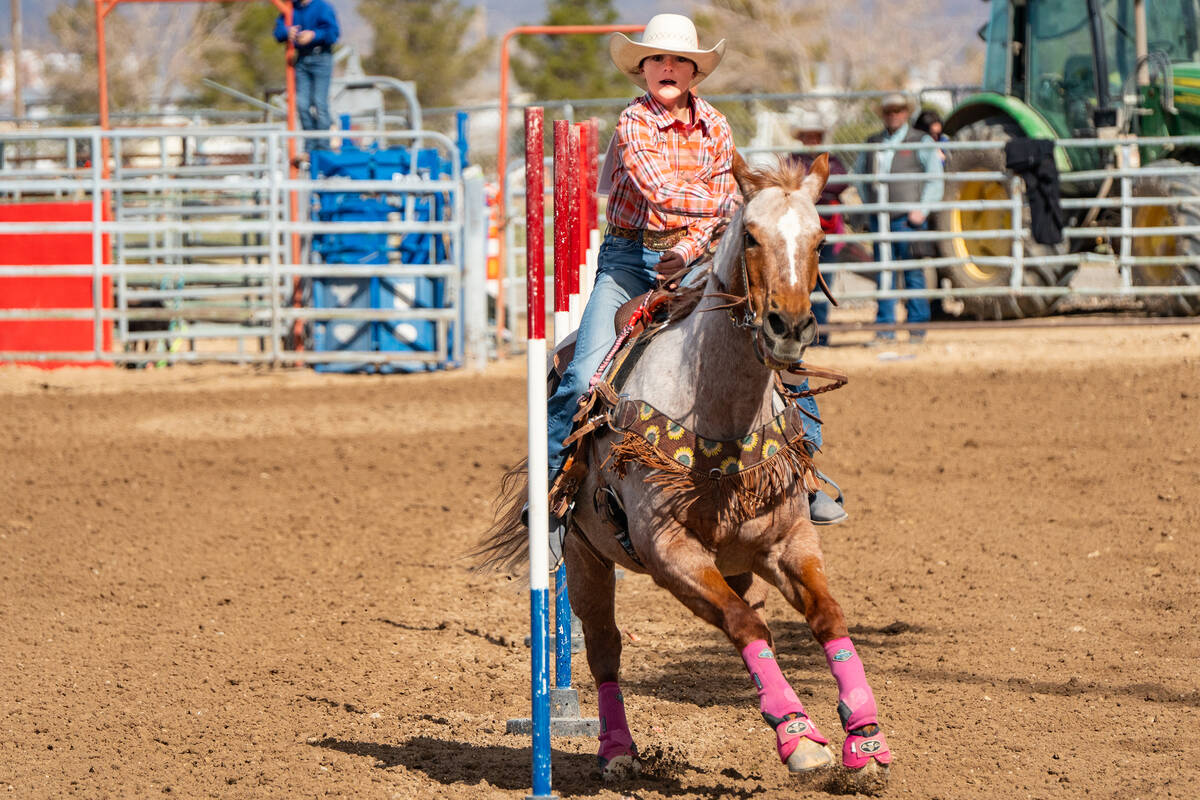 John Clausen/Pahrump Valley Times Rodeo participants competed in a variety of skills, including ...