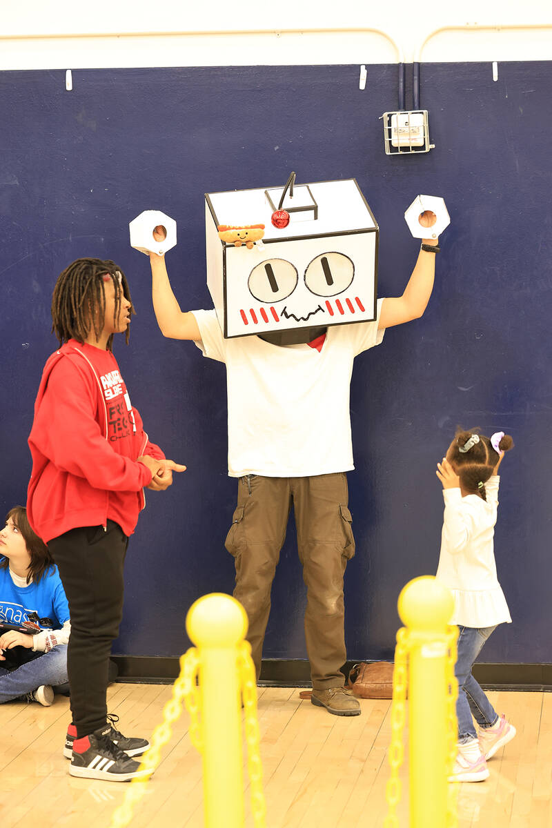 Special to the Pahrump Valley Times Awkward Silence competed at the Robotics State Championship ...