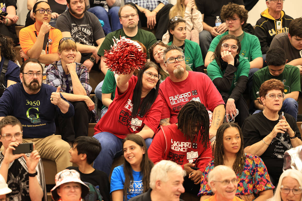 Special to the Pahrump Valley Times Awkward Silence competed at the Robotics State Championship ...