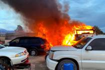 Pahrump Valley Fire and Rescue Services Fire crews responded to a structure fire along the 1500 ...