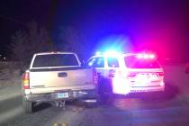 Nye County Sheriff's Office No injuries were reported following a collision involving a sheriff ...