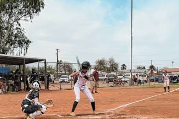 Jessica Saldana/Special to the Pahrump Valley Times The Pahrump Valley Lady Trojans softball te ...