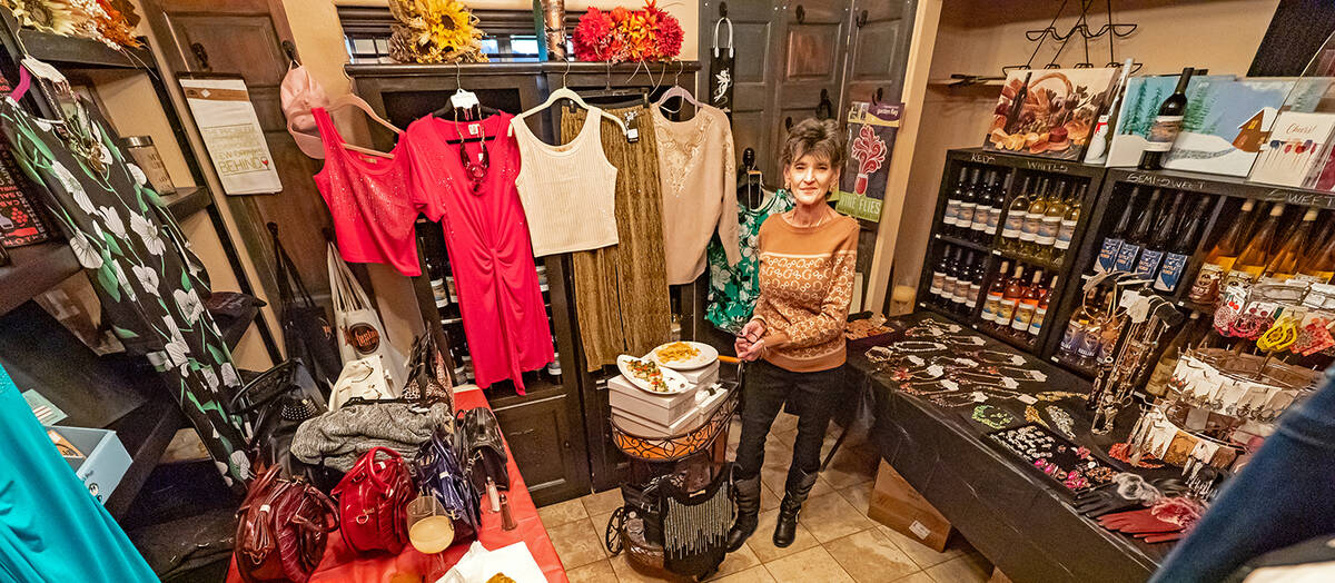 John Clausen/Pahrump Valley Times Sunflower Fashions owner Laraine Babbitt, a friend of current ...