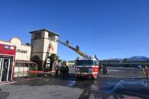 Pahrump Valley Fire and Rescue No serious injuries were reported following a roof fire at the S ...