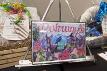 Robin Hebrock/Pahrump Valley Times Art in a variety of genres and mediums was up for auction at ...