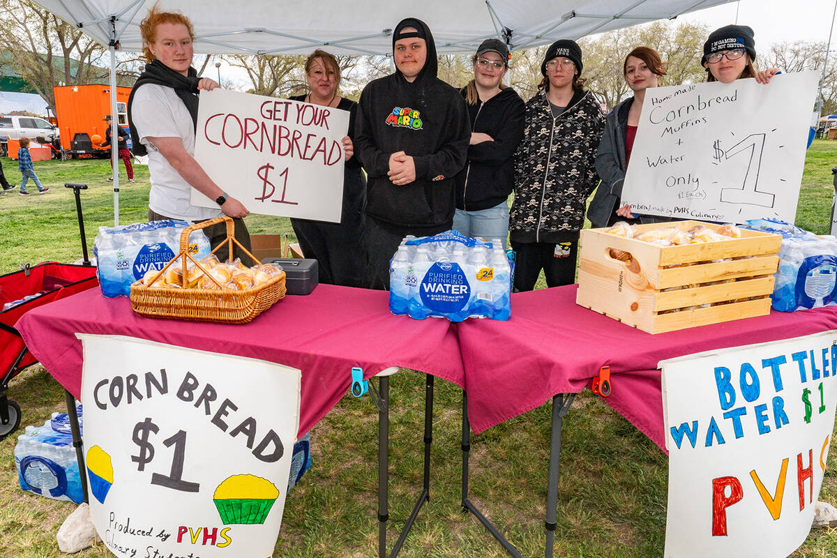 John Clausen/Pahrump Valley Times Pahrump Valley High School culinary students took the chance ...