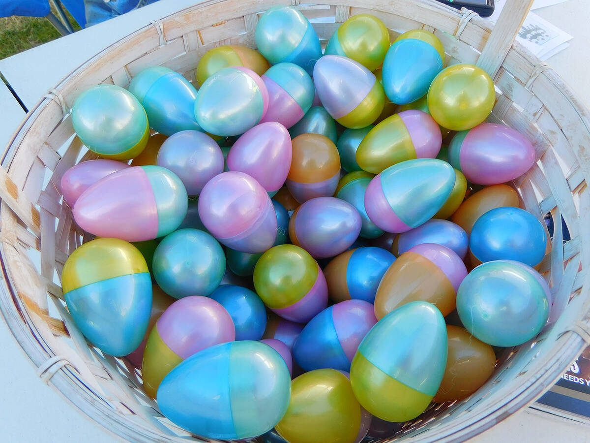 Robin Hebrock/Pahrump Valley Times Thousands of colorful Easter Eggs filled with goodies will b ...