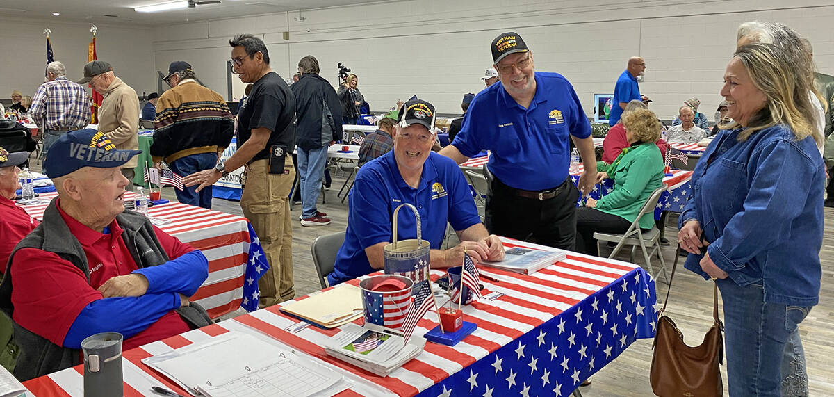 Robin Hebrock/Pahrump Valley Times Attendees of the 8th Annual Veterans Extravaganza were welco ...