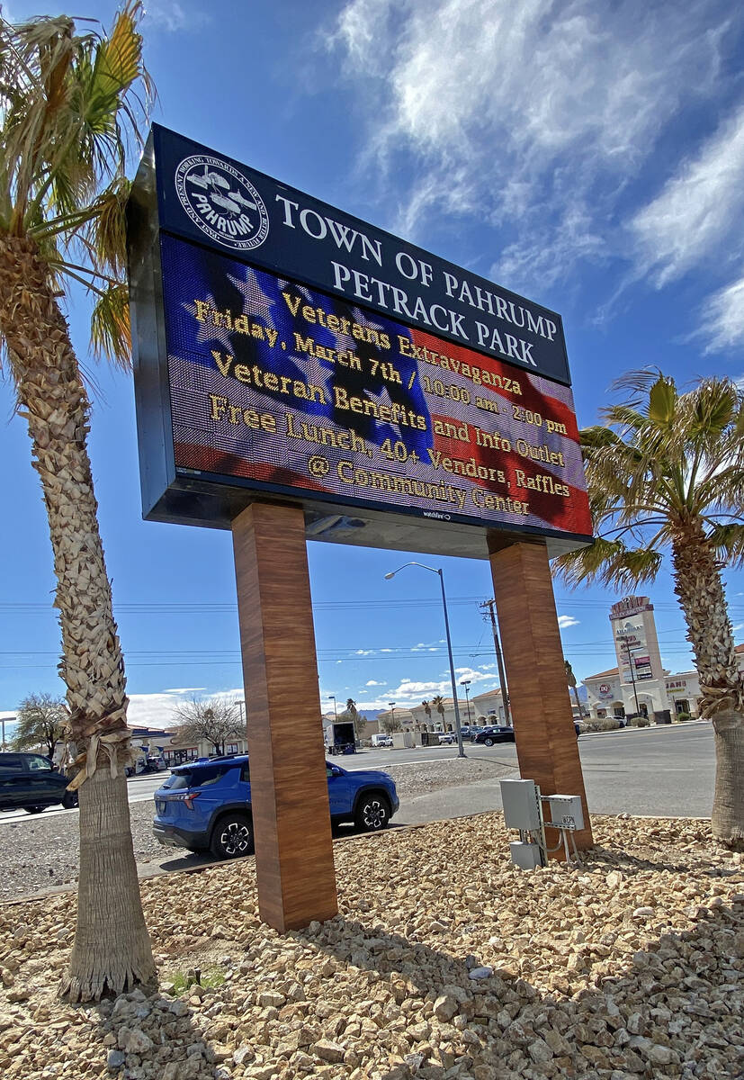 Robin Hebrock/Pahrump Valley Times The valley's veterans and family members were welcomed to th ...