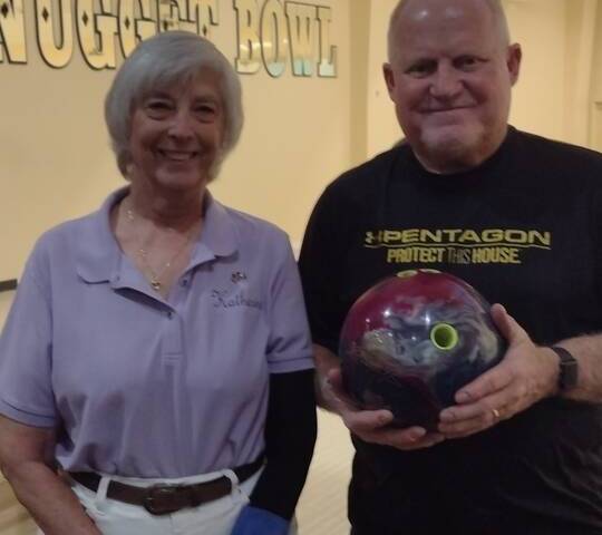 Babs Woosley/Special to Pahrump Valley Times Pahrump Valley 500 Club doubles partners Katherine ...