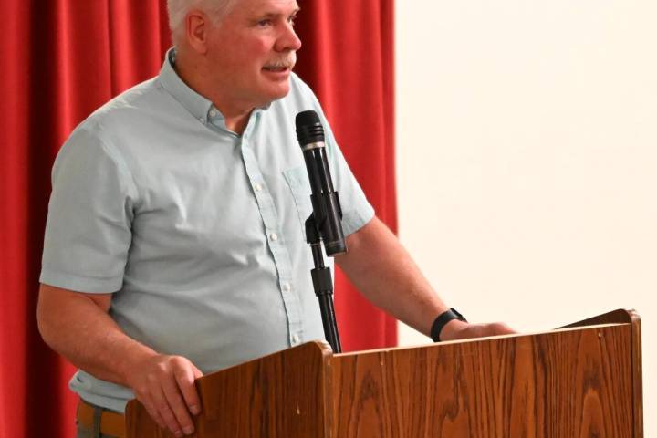 Richard Stephens/Special to the Pahrump Valley Times AngloGold Ashanti representative Steve Yop ...