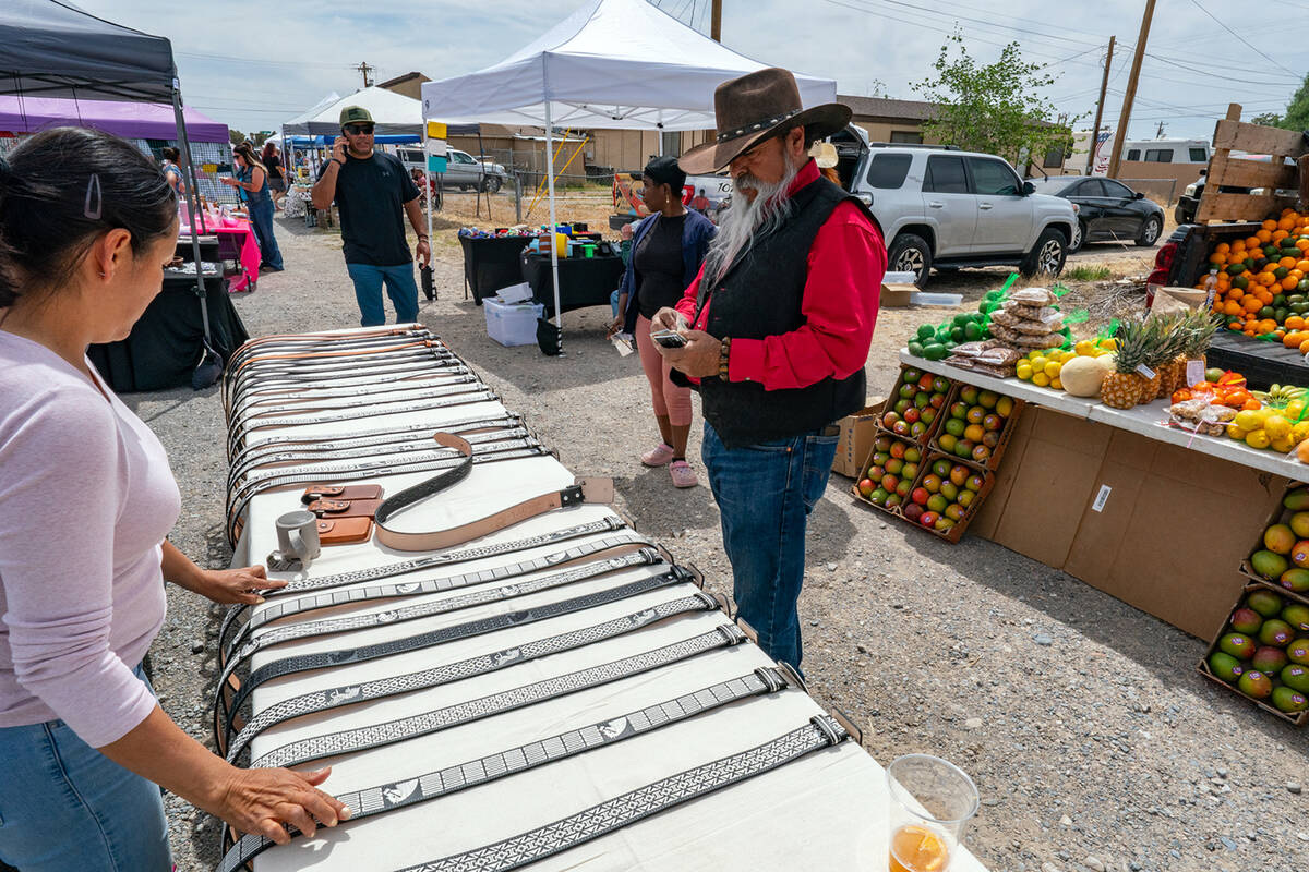 John Clausen/Pahrump Valley Times All kinds of merchandise could be found at the Mustangs, Musi ...