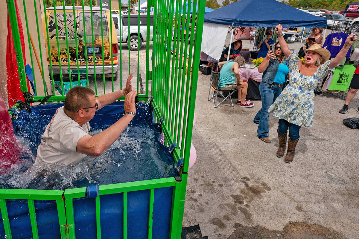 John Clausen/Pahrump Valley Times Nye County Sheriff Joe McGill took part in the Mustangs, Musi ...