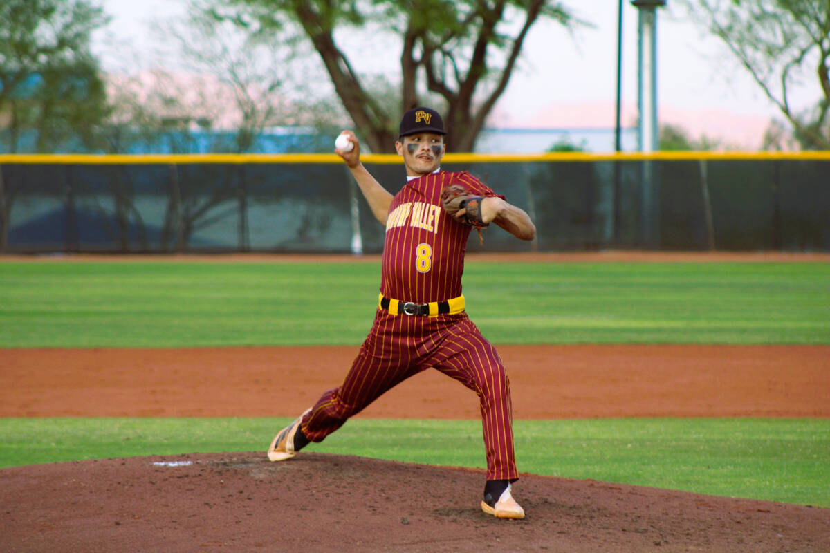 Jacob Powers/Pahrump Valley Times Relief pitcher junior Kayne Horibe pitched two innings in re ...
