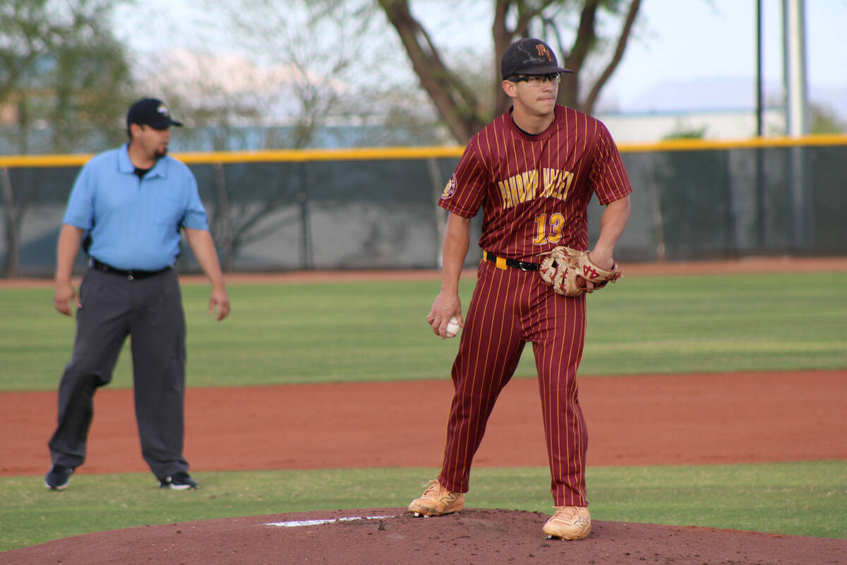 Jacob Powers/Pahrump Valley Times Dominik Wilson delivers a pitch in a game on the road agains ...