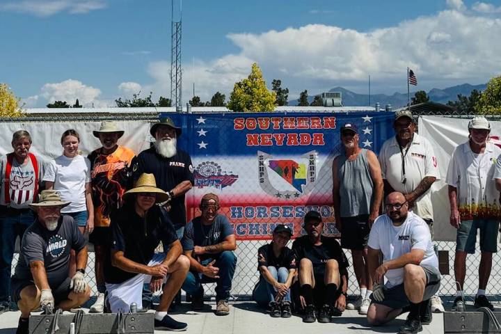Lathan (Rebel) Dilger/Special to the Pahrump Valley Times SNHPS players gather following their ...