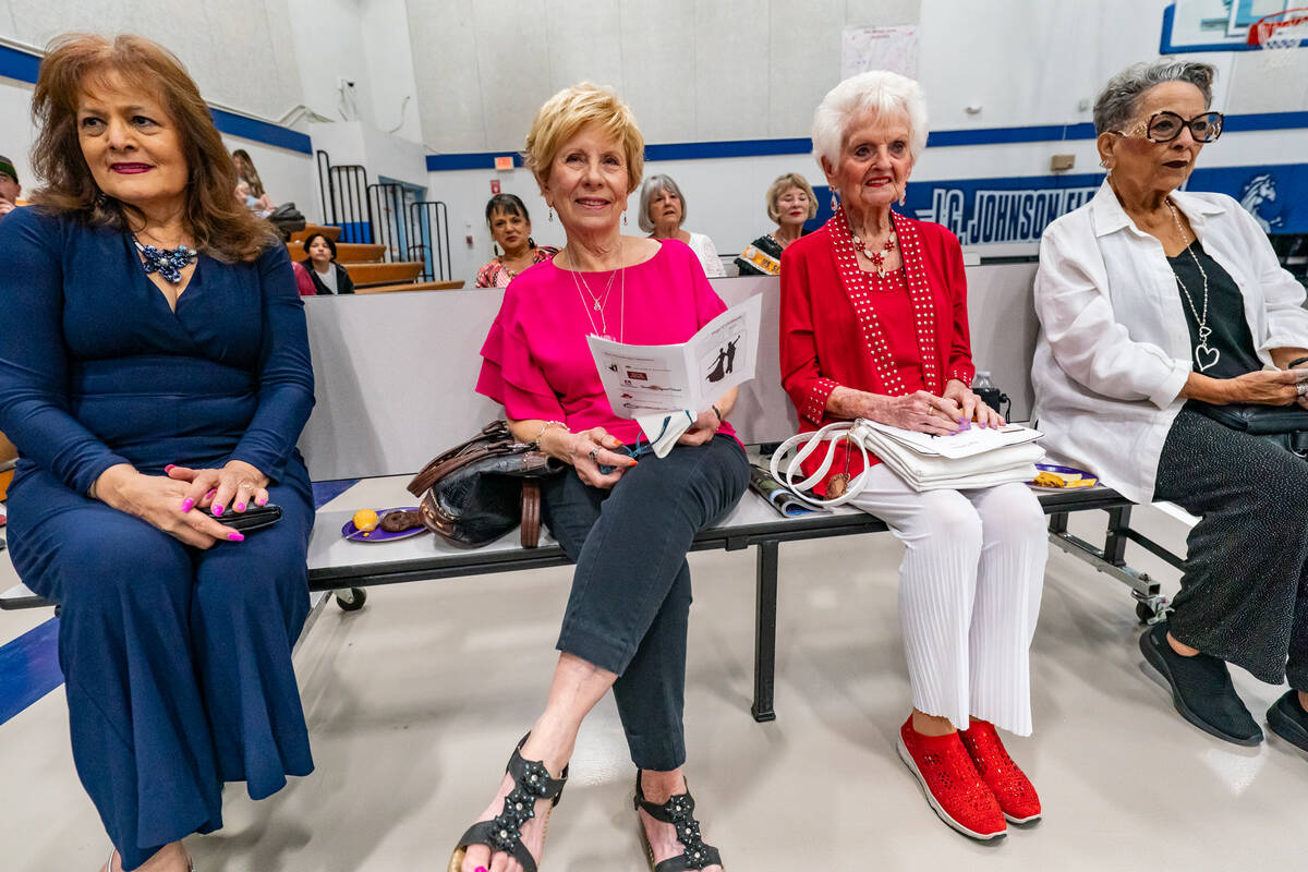 John Clausen/Pahrump Valley Times Members of the Ms. Senior Golden Years/Silver Tappers (includ ...