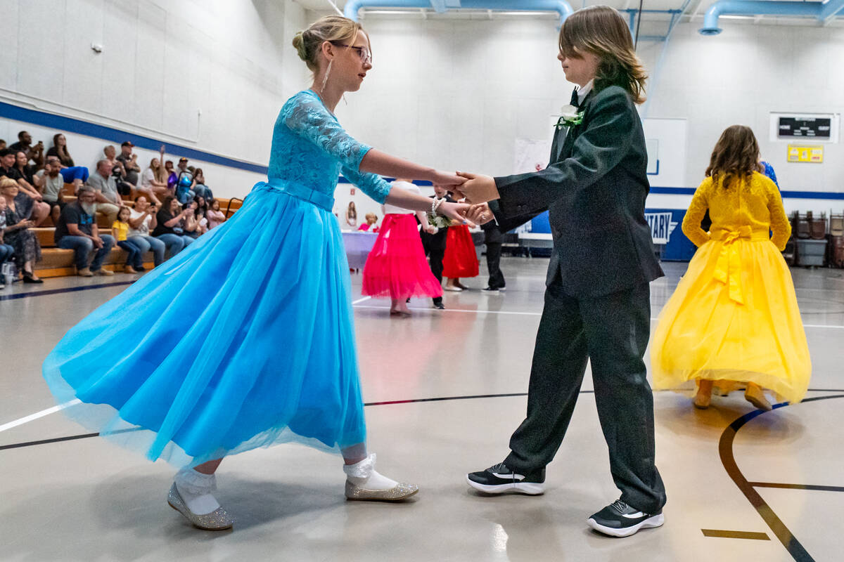 John Clausen/Pahrump Valley Times Kids demonstrate dance moves learned during the course.